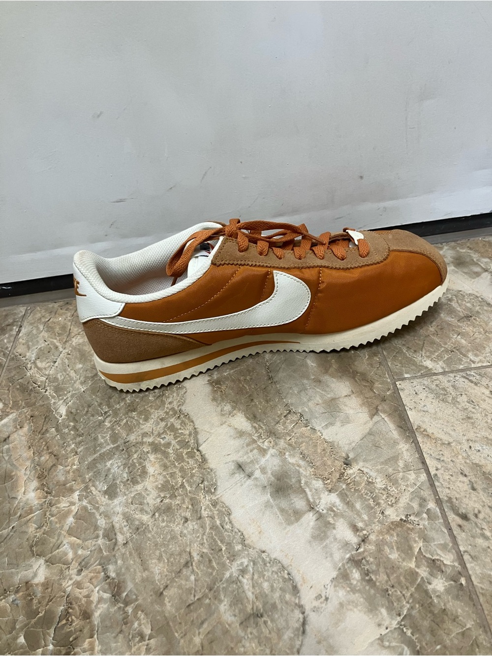Nike Cortez TXT Men's Shoes (HF0263-800, Monarch/Muslin/Sail - Picture 3 of 6